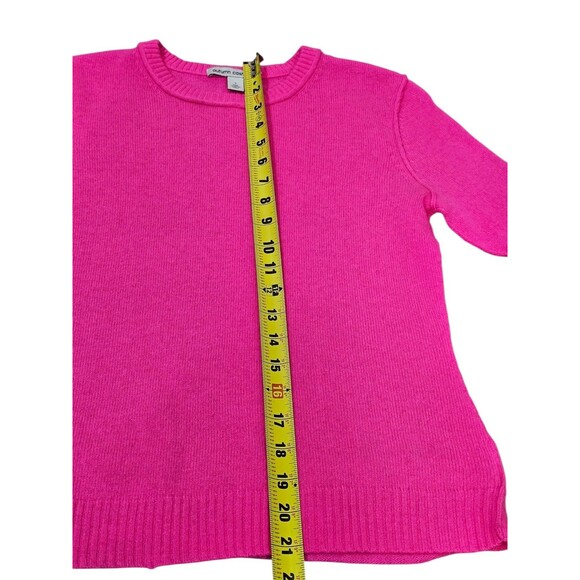 Autumn Cashmere Womens S Pure Cashmere Sweater Pink Jumper Crewneck Pullover - Picture 6 of 15